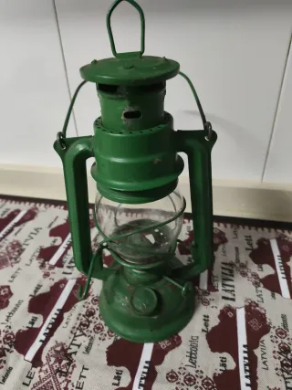 Farolillo antiguo verde vintage