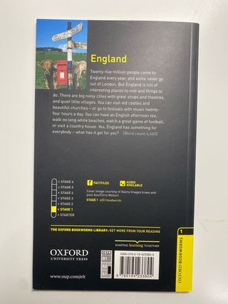 Oxford Bookworms Factfiles: England: Level 1: 4...