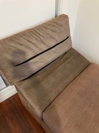 Sofá de 1 plaza aterciopelado