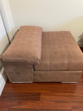 Sofá de 1 plaza aterciopelado