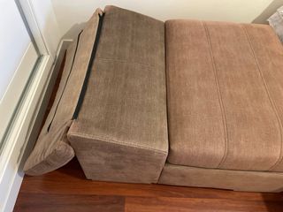 Sofá de 1 plaza aterciopelado