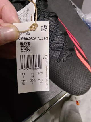 Scarpe da calcio Adidas Nere/Rosa 47/1-3