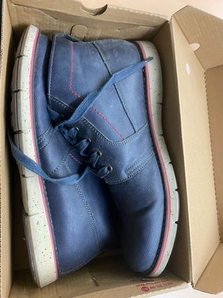 Botines hombre azul