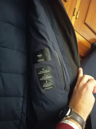 Cazadora Mango azul marino hombre Talla L