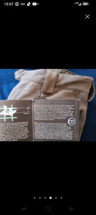 Pantalón de montaña verde marca laksen