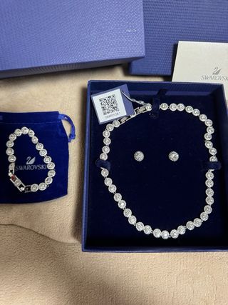 Conjunto Swarovski Angelic Plata