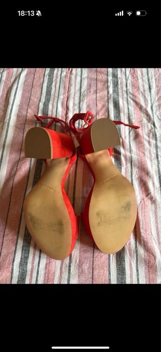 Tacones Pull&Bear Rojos Nuevos