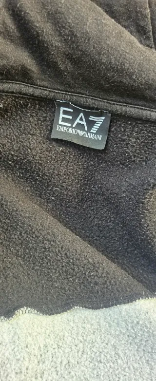 Sudadera EA7 Negra y Gris