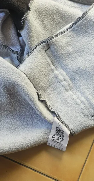 Sudadera EA7 Negra y Gris