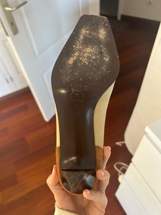 Zapatos Laura Camino Beige y Marrón