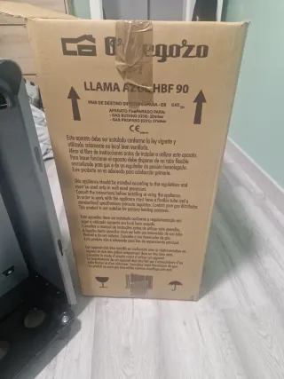 Estufa de gas Orbegozo LLAMA AZUL HBF 90