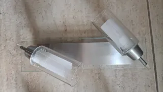 Lámparas de cristal y metal