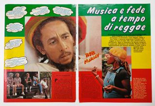 Bob Marley 1980 - Raro - Foto da giornale