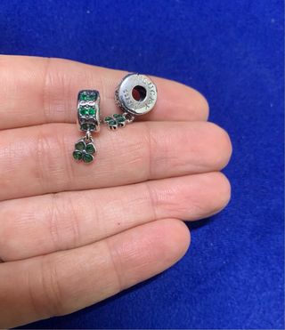 Charm Clip Trébol Suerte Plata pulsera de Pandora