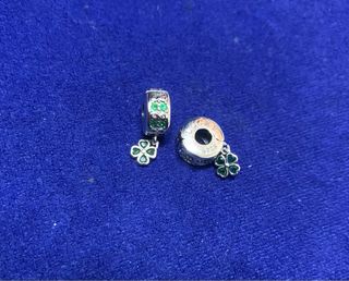 Charm Clip Trébol Suerte Plata pulsera de Pandora