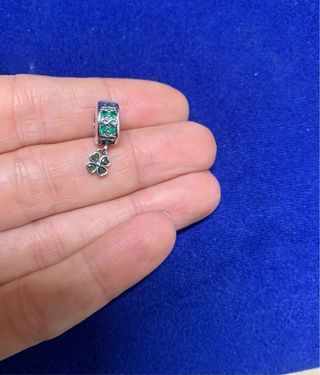 Charm Clip Trébol Suerte Plata pulsera de Pandora