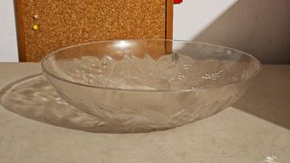 Centrotavola in vetro decorato