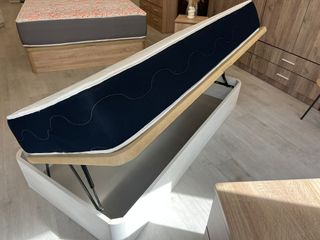 Canapé abatible lateral madera y tela