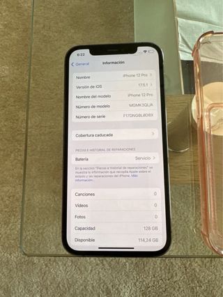 iPhone 12 Pro Gris Espacial