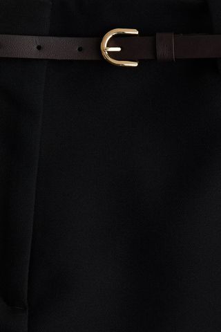 Pantalón corto negro H&M con cinturón