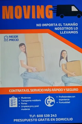 Servicios de mudanzas y portes