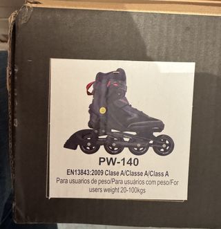 Patines en línea negros