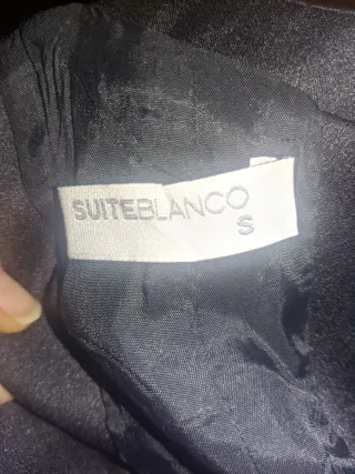 Vestido negro corto Suite Blanco Talla S