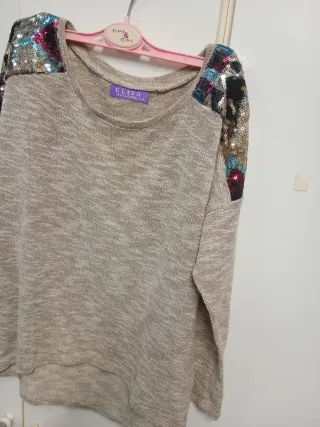 Jersey Elisa Talla L/XL con Lentejuelas