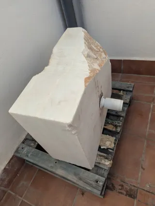 Fregadero de mármol antiguo