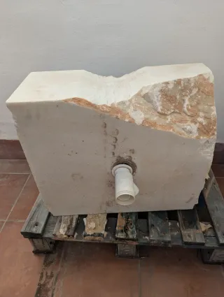 Fregadero de mármol antiguo