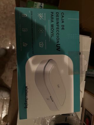 Caja Desinfección UV Móvil Carga Rápida