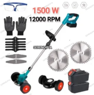 DESBROZADORA INALÁMBRICA 2 BATERÍAS GRAN CAPACIDAD