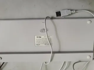 Teclado Mini USB Primux Plateado/Blanco