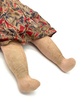 Bambola antica in cartapesta anni 30/40 – 50 cm