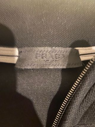 Maglione Prada zip collo alto nero