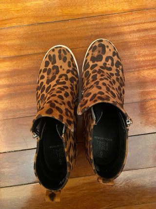 Botines con estampado de leopardo
