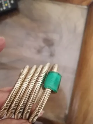 Pulsera dorada serpiente