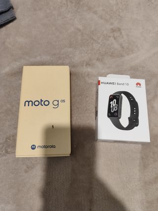 Motorola G 05 más smartband huawei band 10