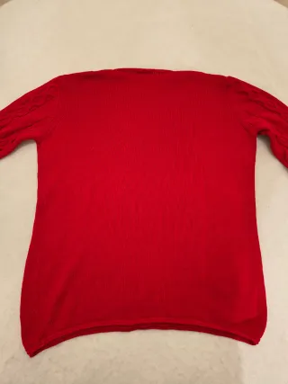 Maglione Benetton rosso in cotone