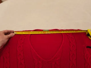 Maglione Benetton rosso in cotone