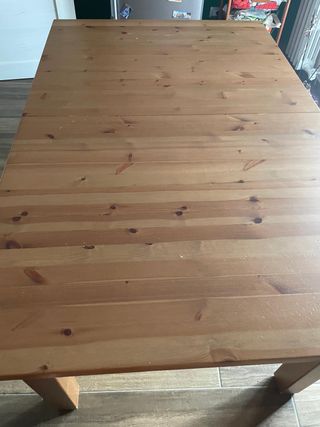 Tavolo cucina allungabile legno mordente