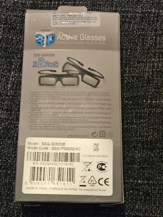 Gafas 3D Activas Samsung SSG-3050GB (Pack 2)