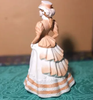 Coppia statuine porcellana donna