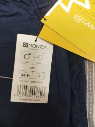 Pantalón de trabajo MONZA negro y amarillo