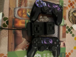 Mando PS4 DualShock 4 Negro y Morado