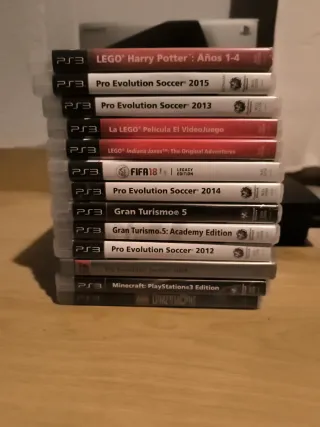 Pack PS3 Sony Negro + Juegos y Accesorios