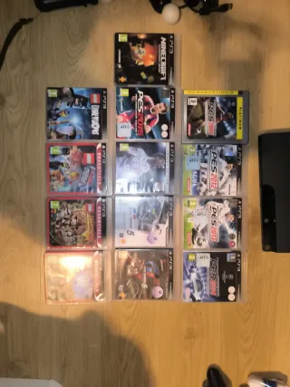 Pack PS3 Sony Negro + Juegos y Accesorios