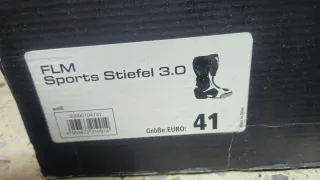 Botas Moto FLM Talla 41 Negras y Blancas