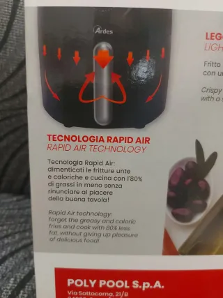 Friggitrice ad aria Ardes ELDORADA MINI 2,5L