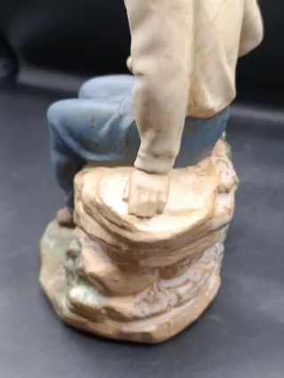 Figura porcelana Nao de Lladro Niño y Perro